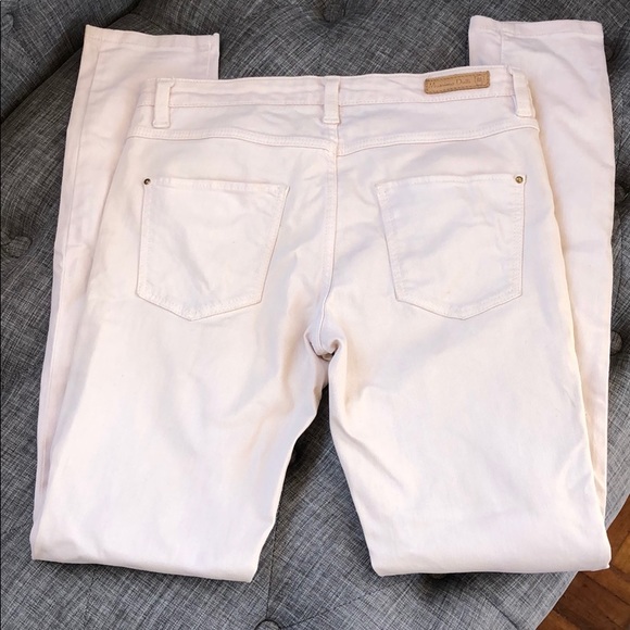 Massimo Dutti Beige Skinny Mid Rise Jeans size 4 - Picture 6 of 6